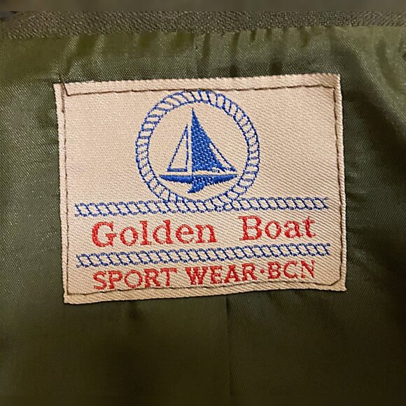 Golden Boat Sport Wear 1940s style green military inspired blazer - Picture 3 of 6